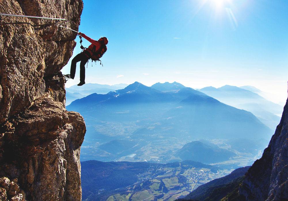 Via ferrata delle Aquile in Paganella